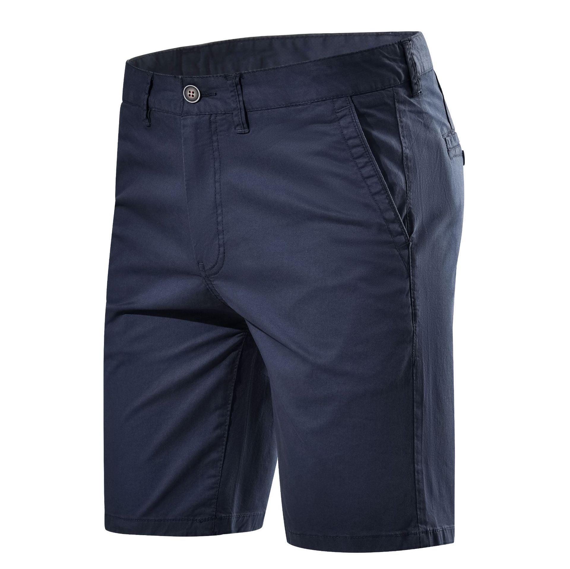 Men's Fashion Casual Mid-waist Straight Solid Color Shorts