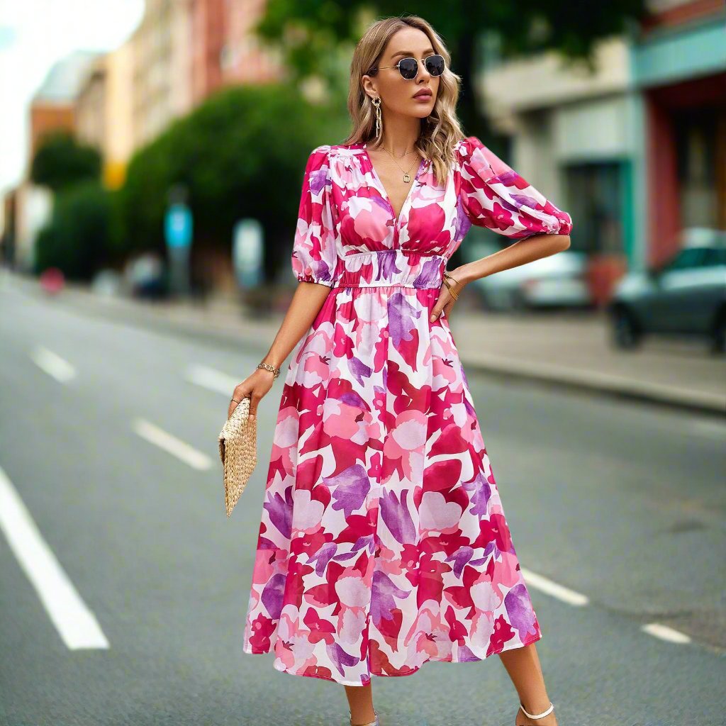 Printed Summer Maxi Dress