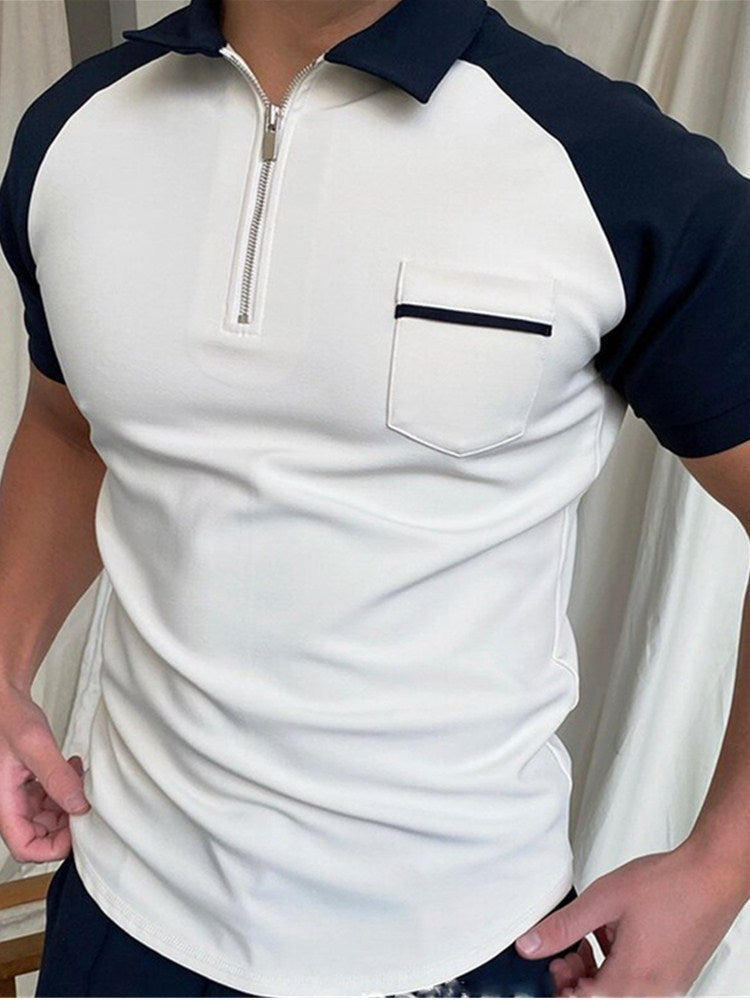 Men's Polo Shirt- Short-Sleeved