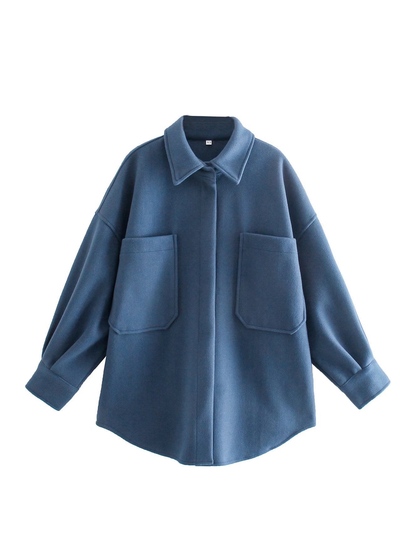 "Vintage Woolen Shirt Coat