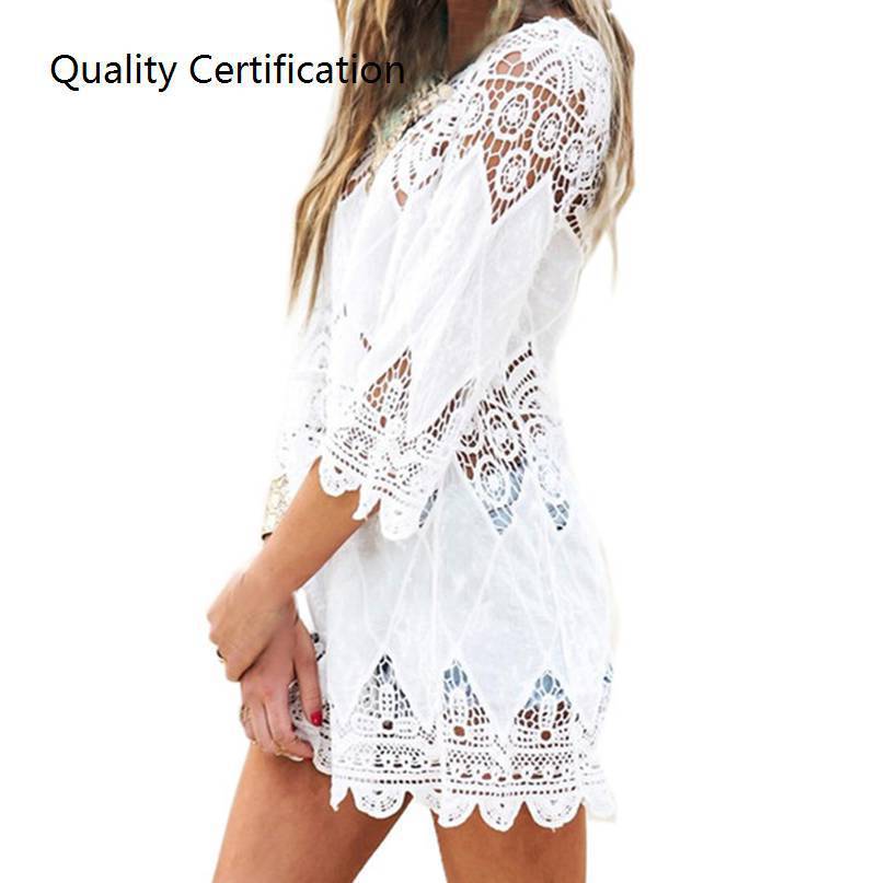 Tops Swimwear Summer Beach Dress White Beach Shirt 2 Styles