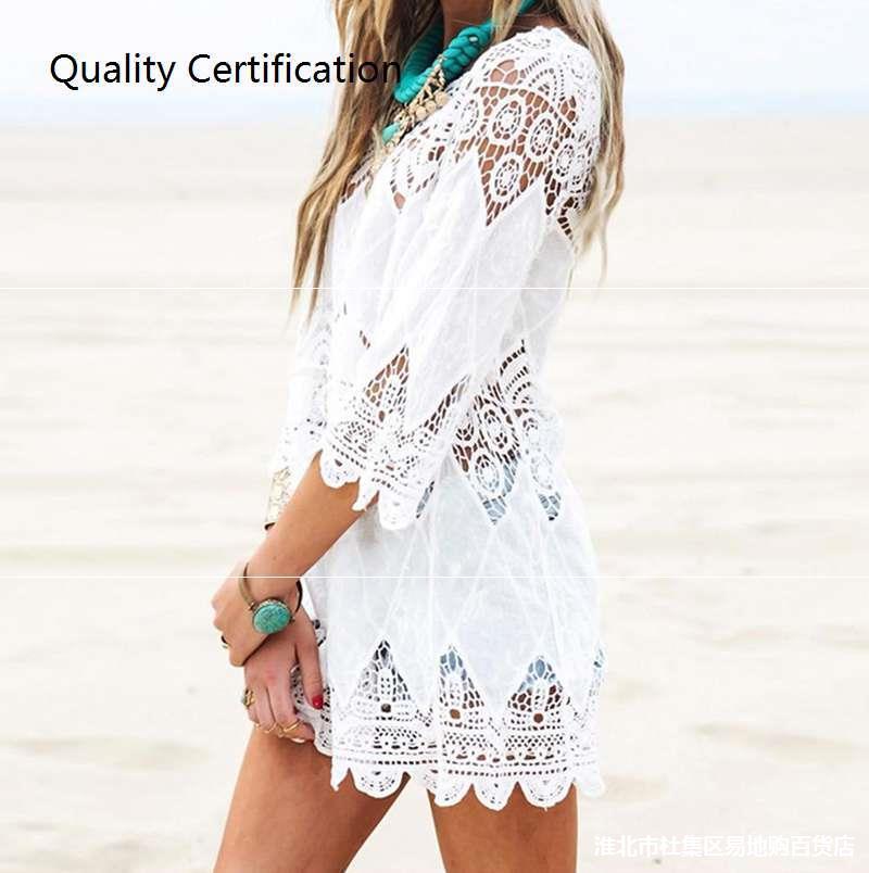 Tops Swimwear Summer Beach Dress White Beach Shirt 2 Styles