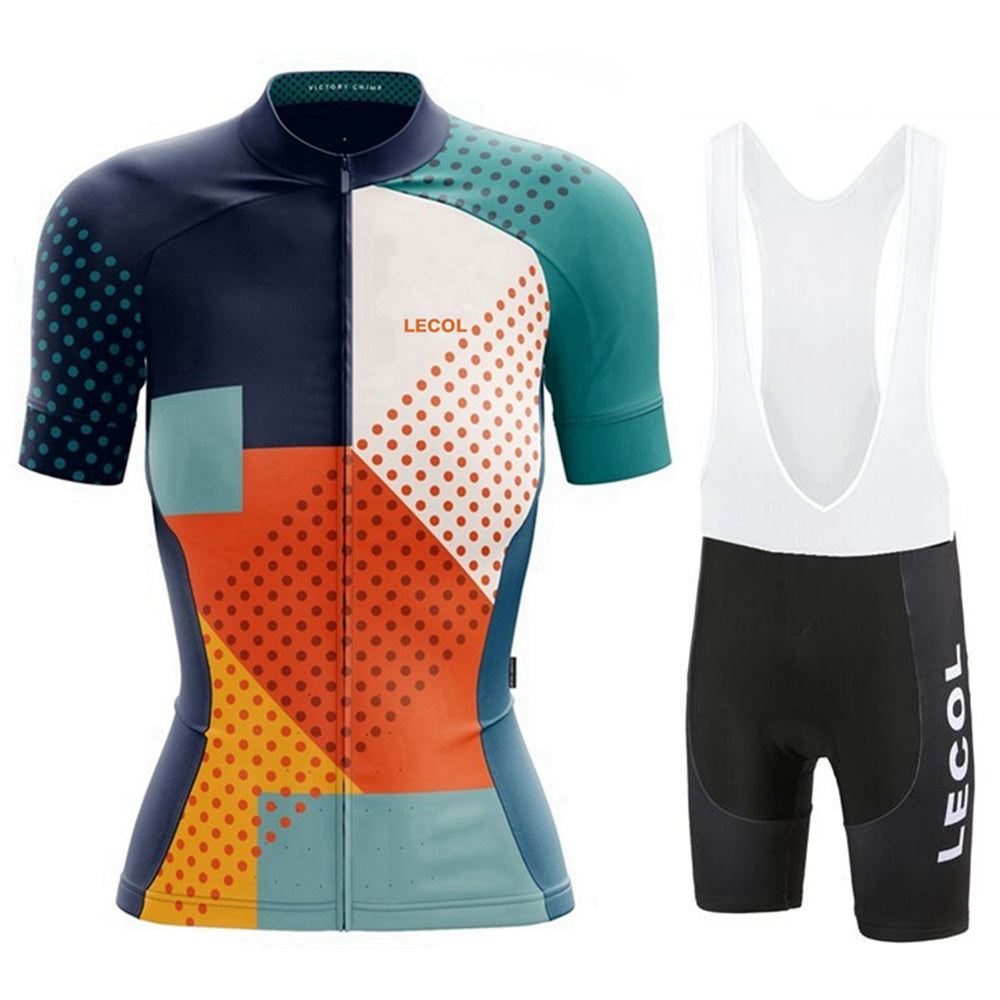 Short-Sleeved Suspenders Cycling Jersey Suit