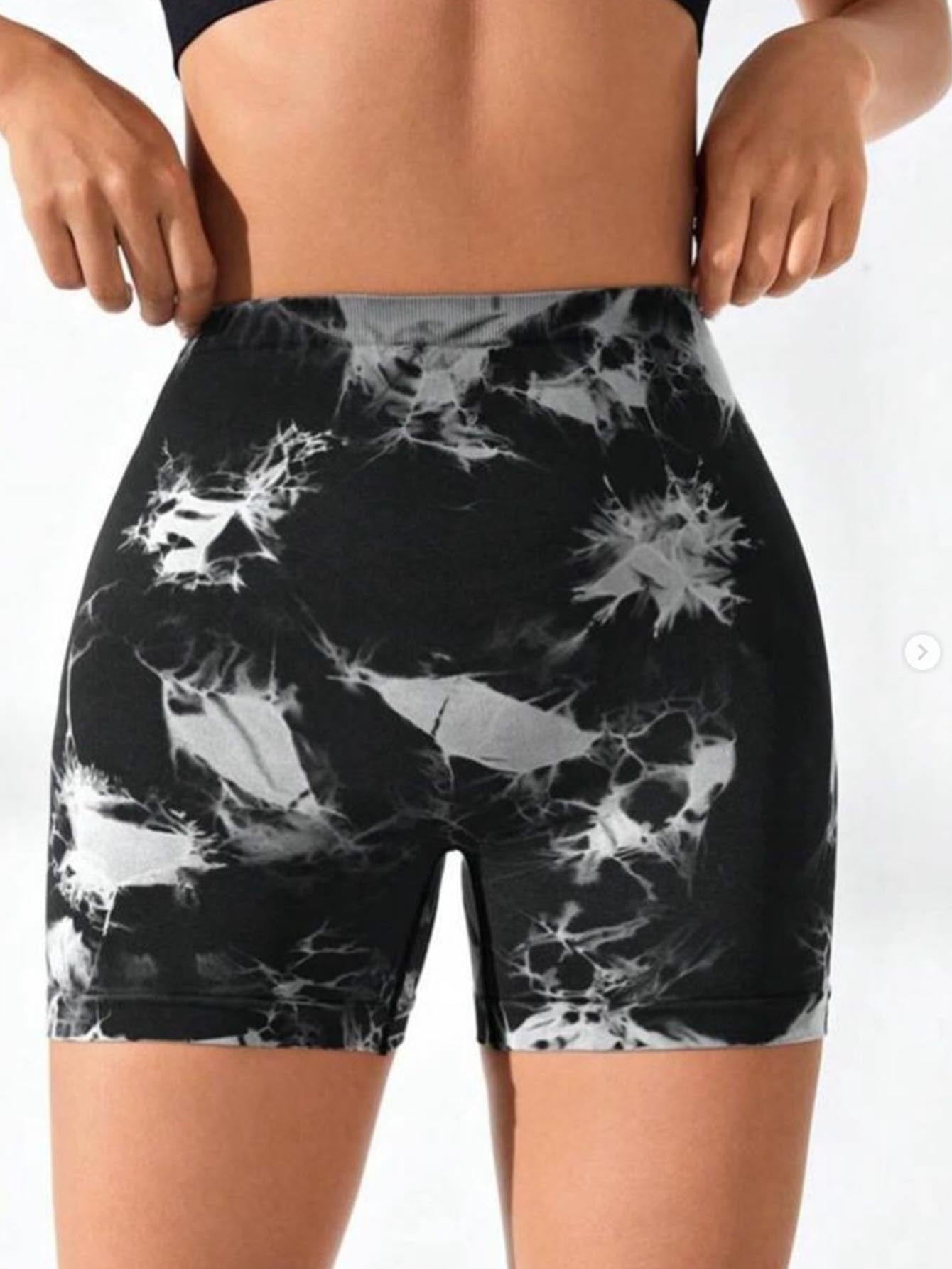 3 PACK Tie Dye Activewear Shorts