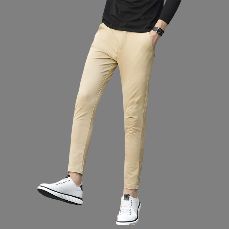 Casual pants men's 9-point pants slim feet teenagers