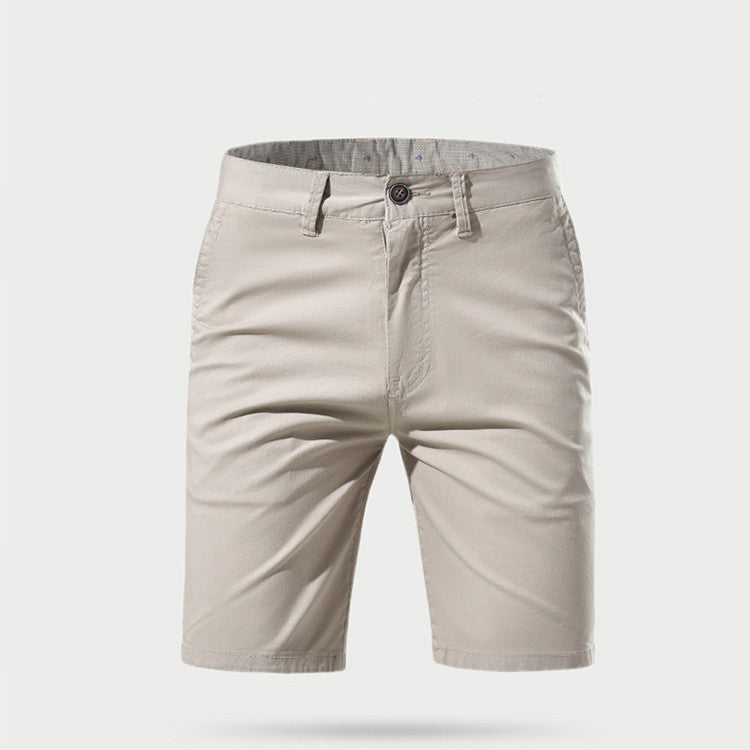 Men's Fashion Casual Mid-waist Straight Solid Color Shorts