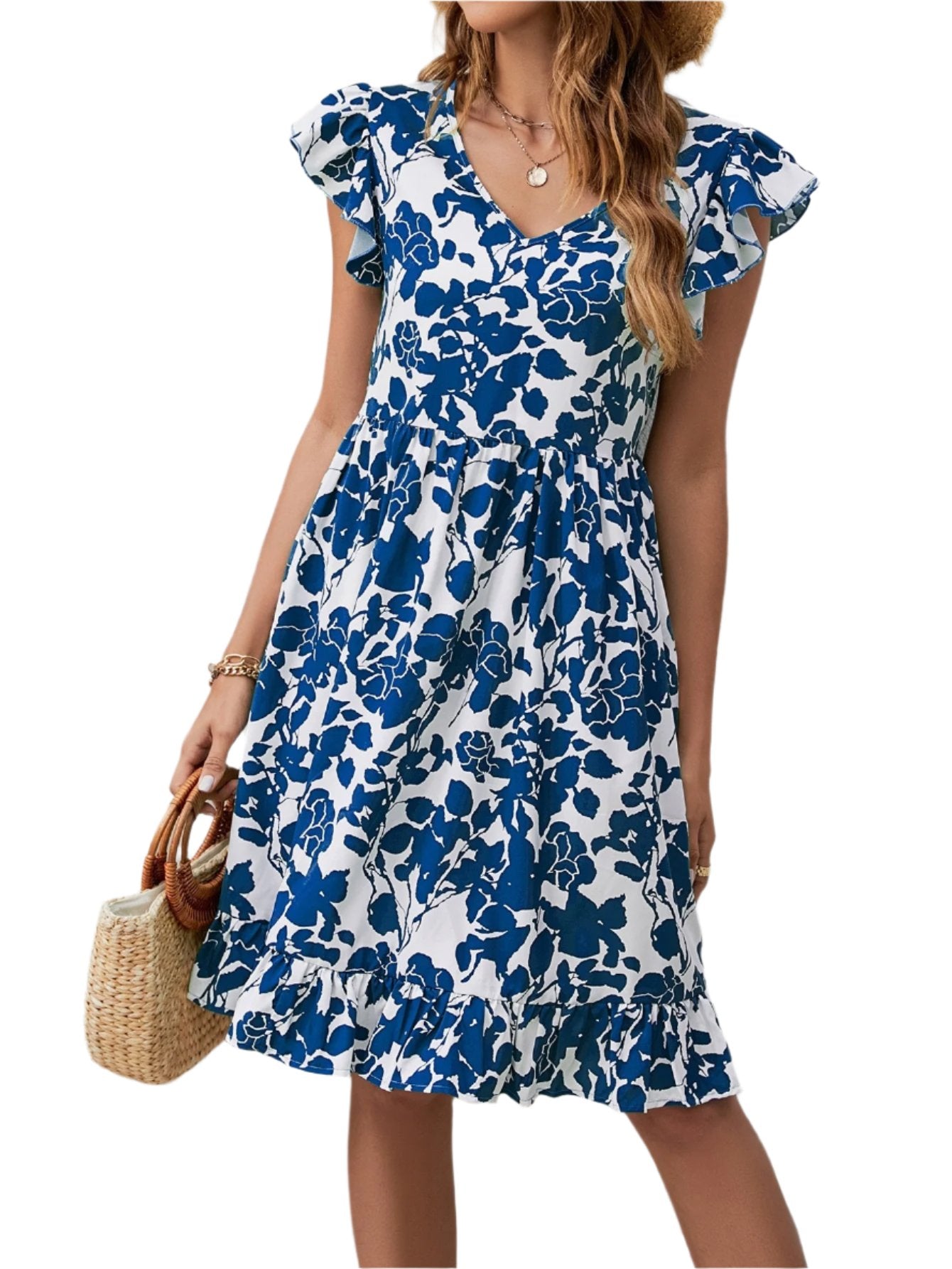 Summer leaf Print Dress