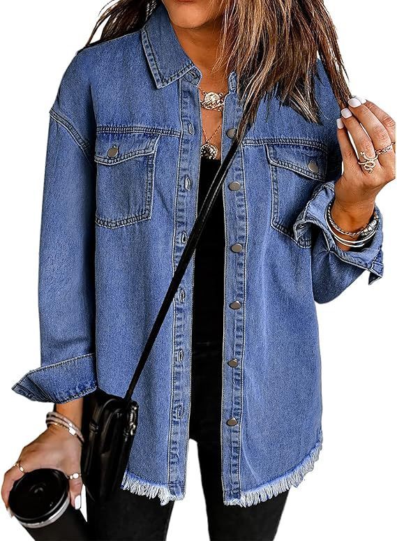 Fashion Denim Jacket Women's Button Shirt