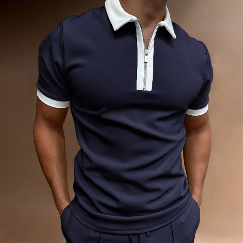 Men's Polo Shirt- Short-Sleeved