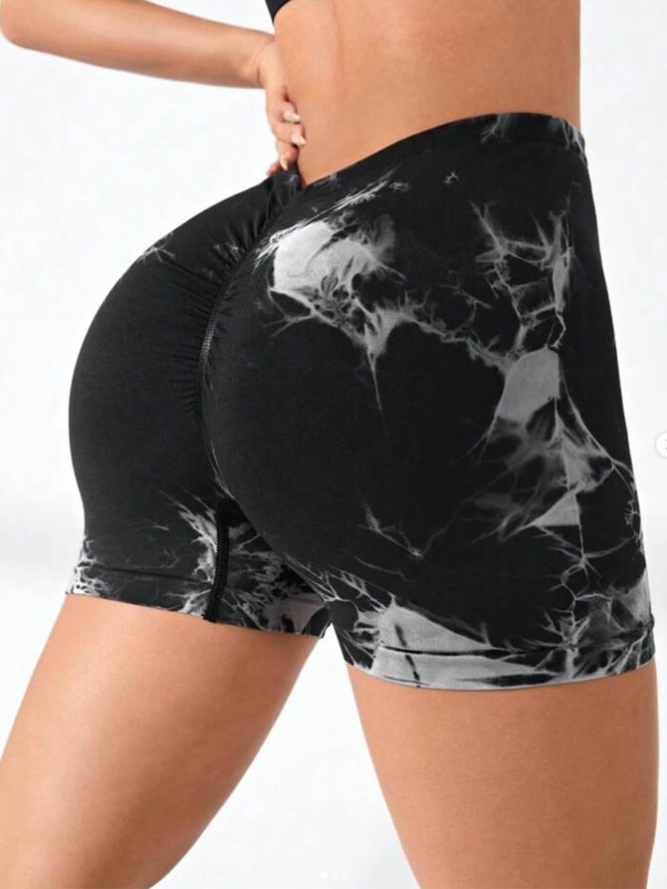 3 PACK Tie Dye Activewear Shorts