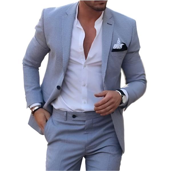 Men's Plus Size Two-piece Suit