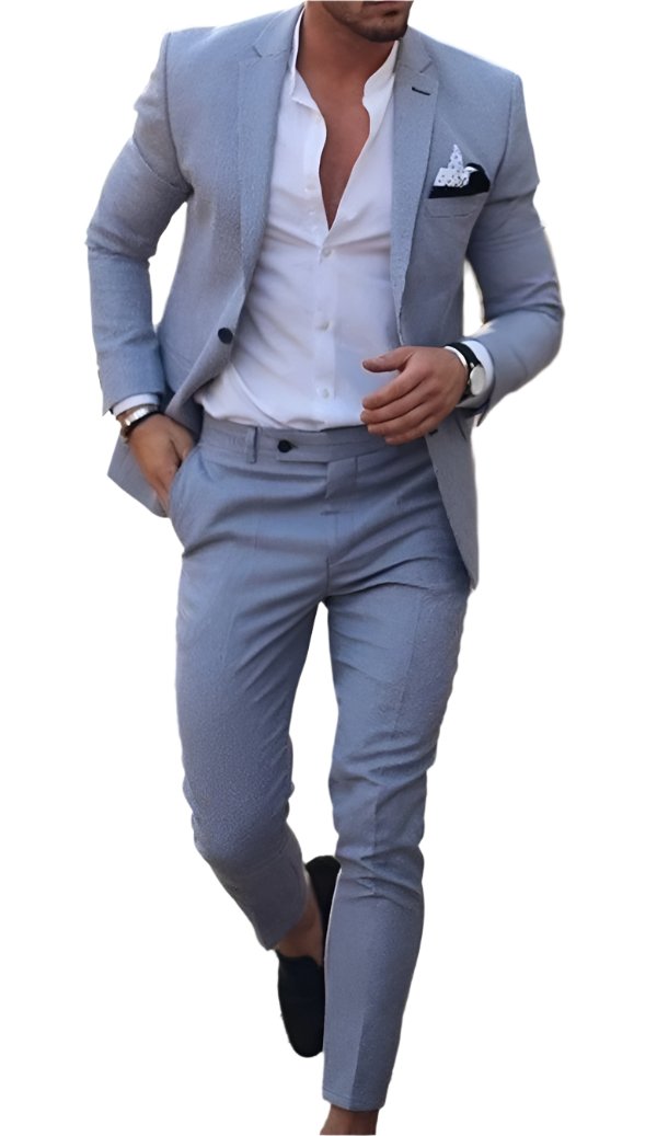 Men's Plus Size Two-piece Suit