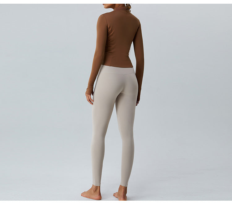 Women's New Fleece-lined Yoga Top