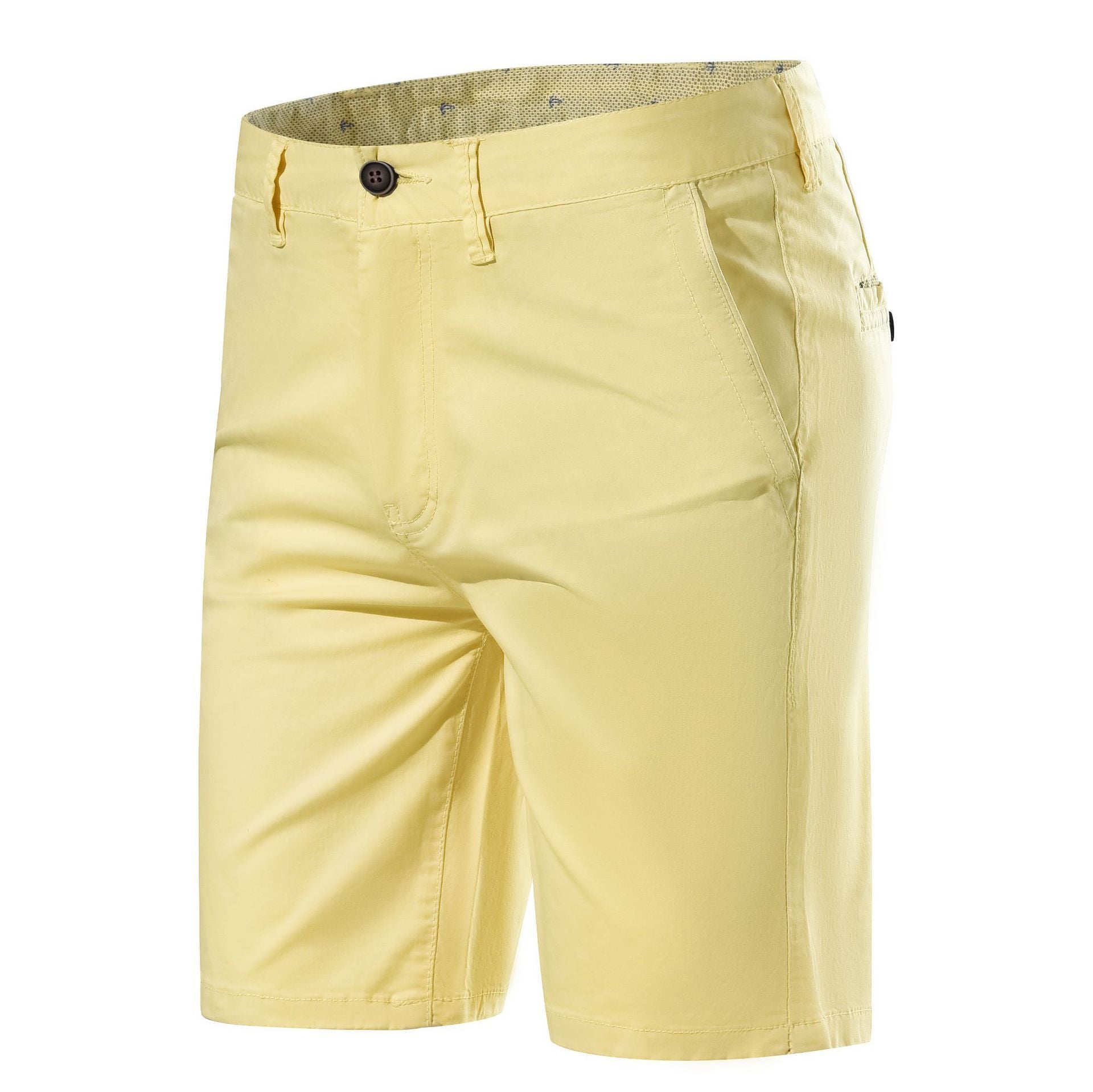 Men's Fashion Casual Mid-waist Straight Solid Color Shorts