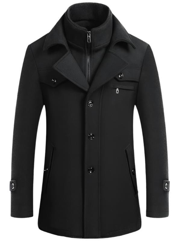 Wool jacket men's woolen coat