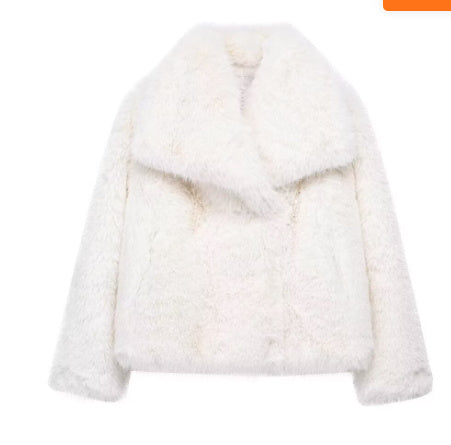 Winter Plush Thicken Lapel Coat