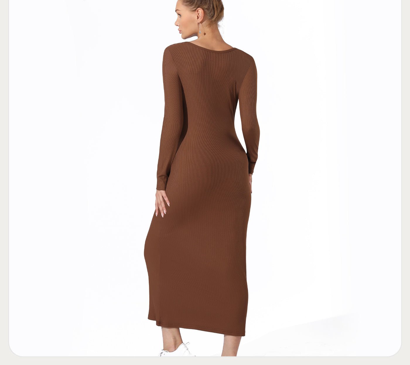 Women's Fashion Simple Solid Color Dress