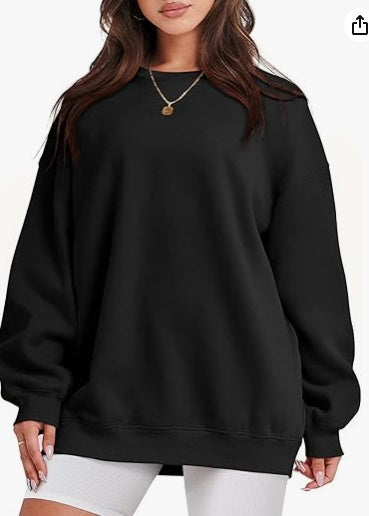 Women's Solid Color Long Sleeved Sweatshirt