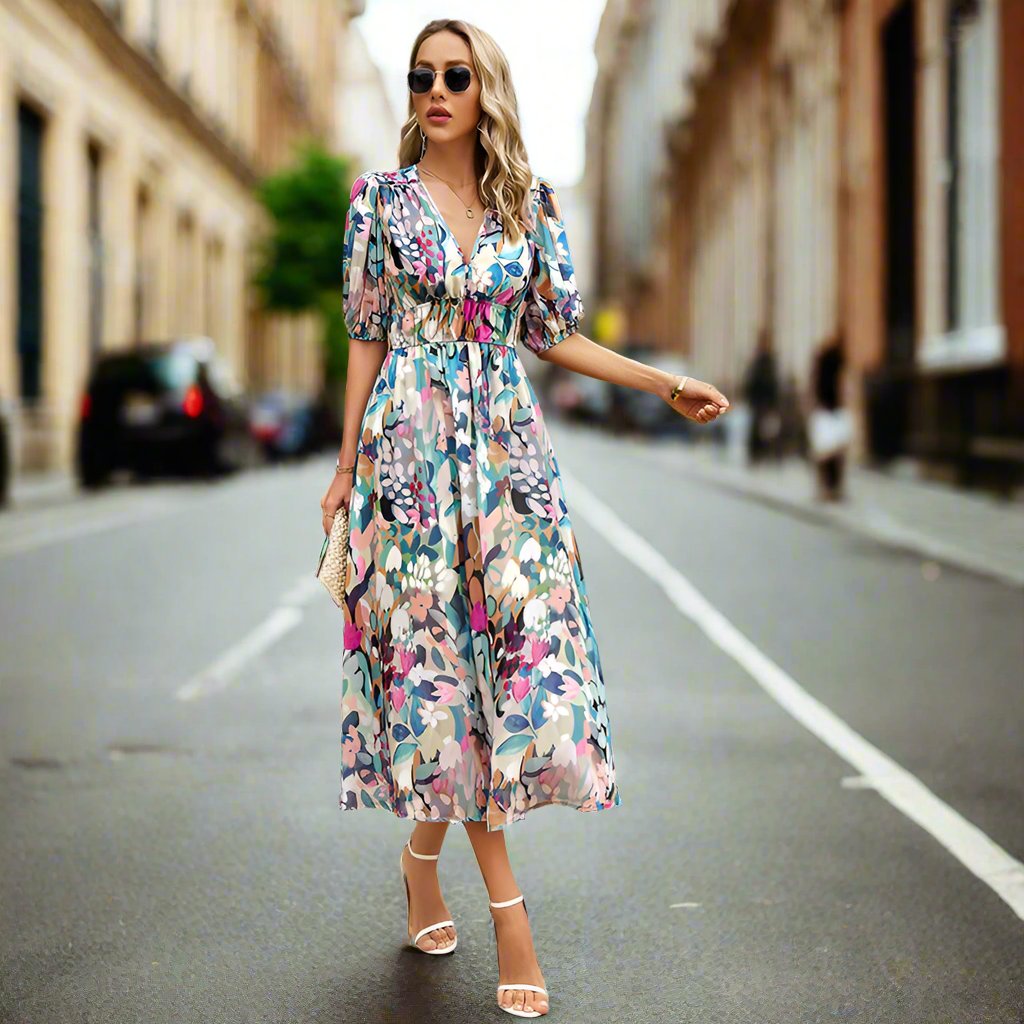 Printed Summer Maxi Dress