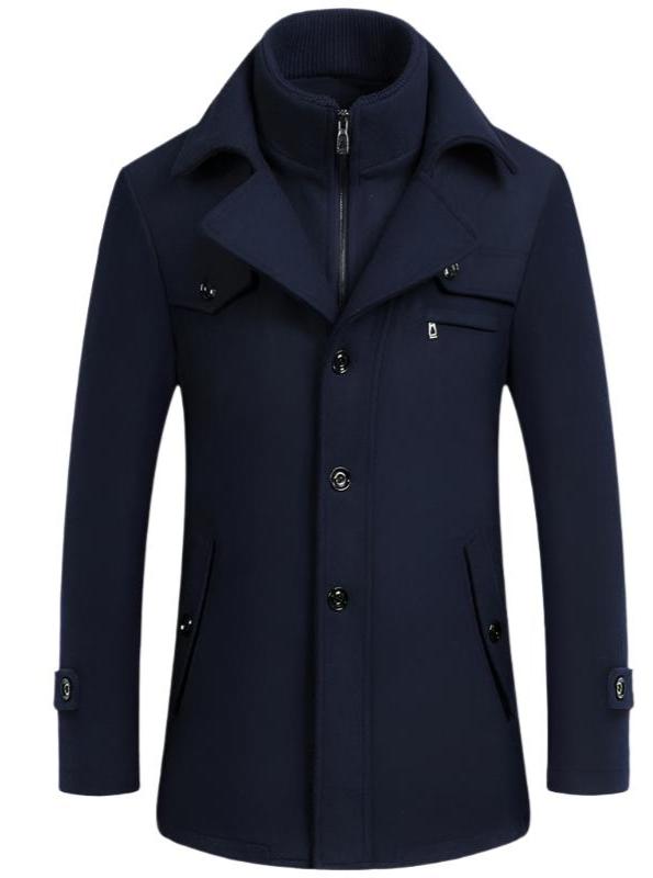 Wool jacket men's woolen coat