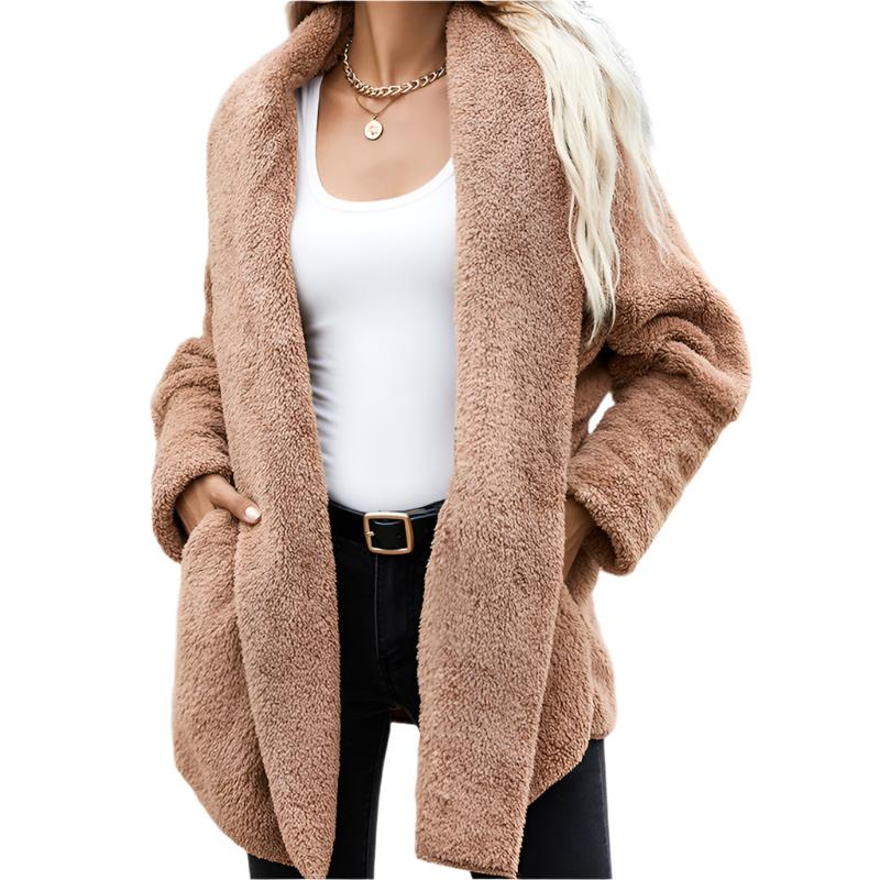 Long-sleeved Trendy Double-sided Plush Coat