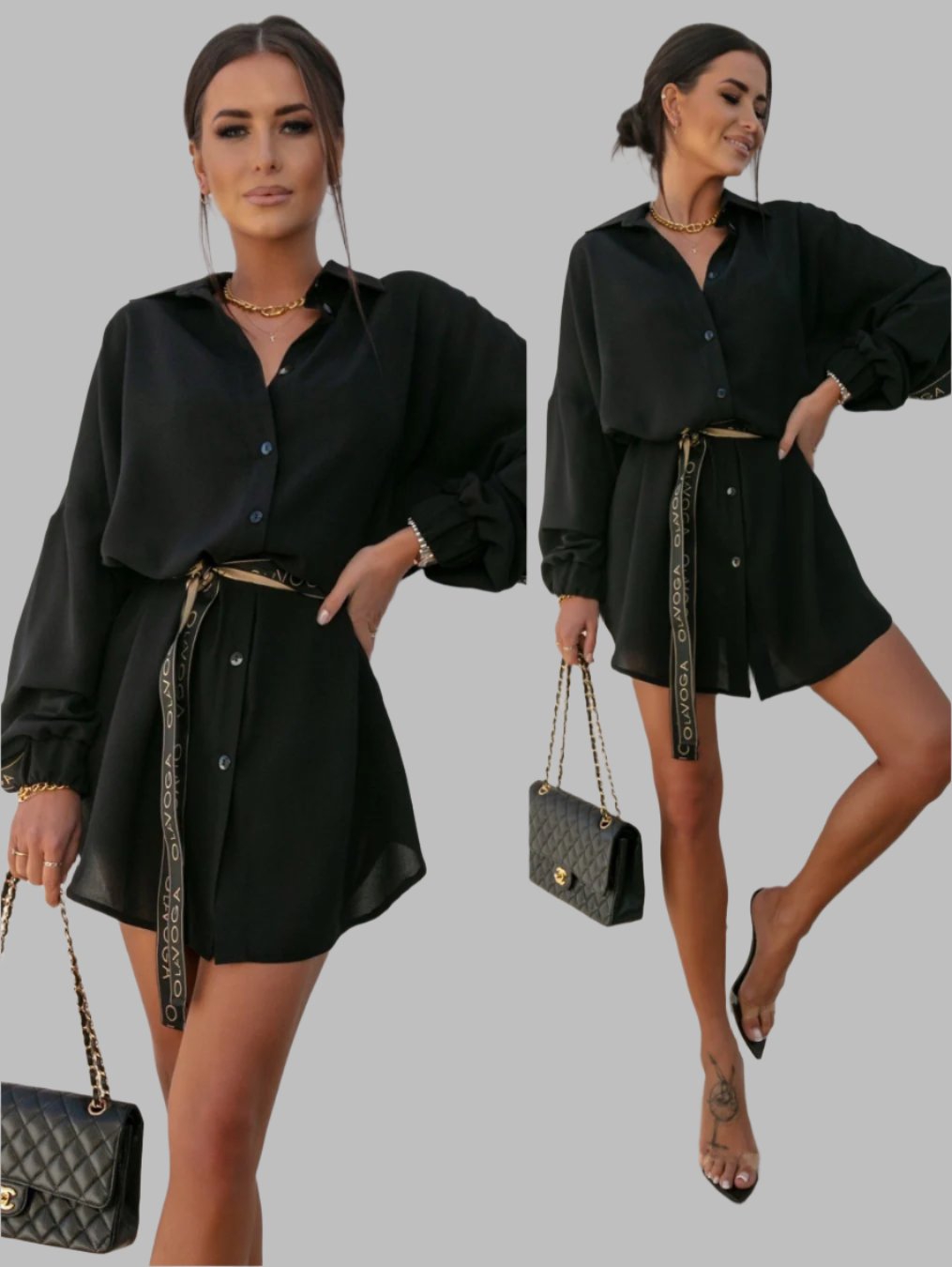 Waist Trimming Lace-Up Long Sleeve Cardigan – Single-Breasted Top