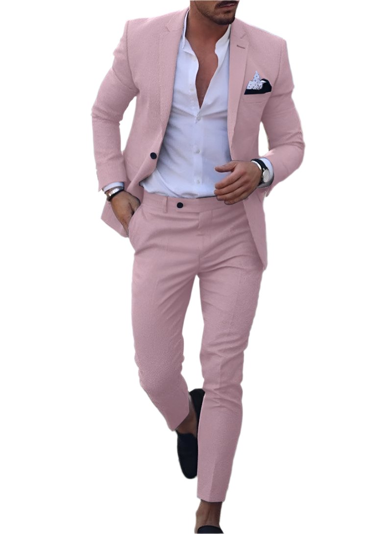 Men's Plus Size Two-piece Suit