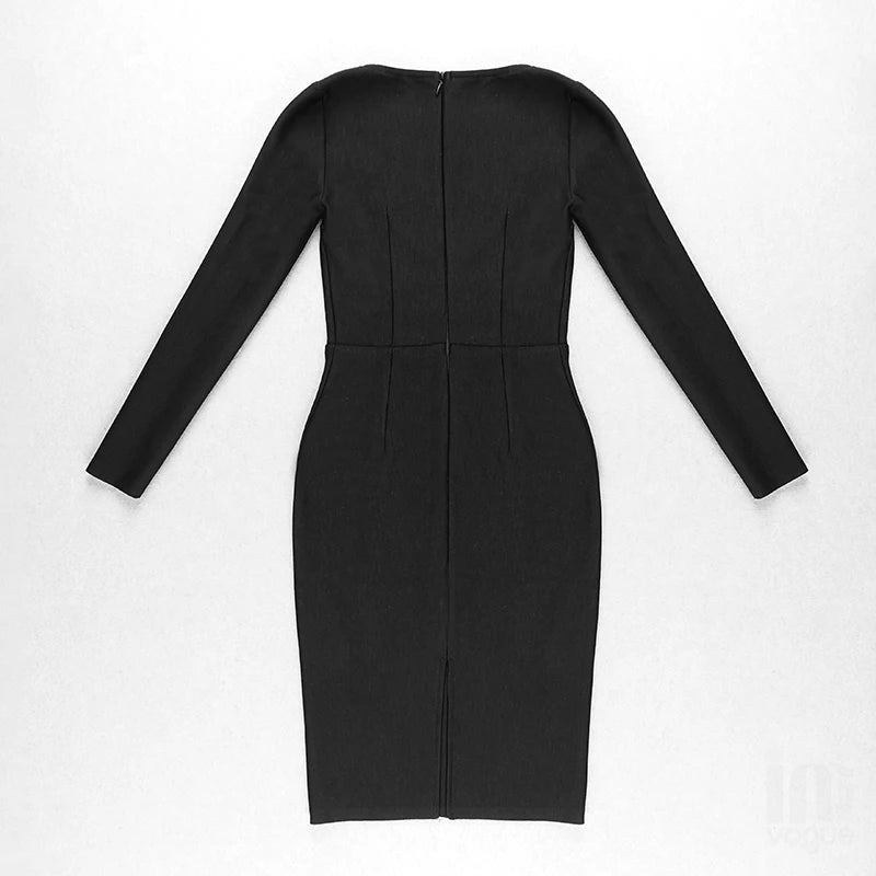 High Quality Black Bodycon Bandage Dress