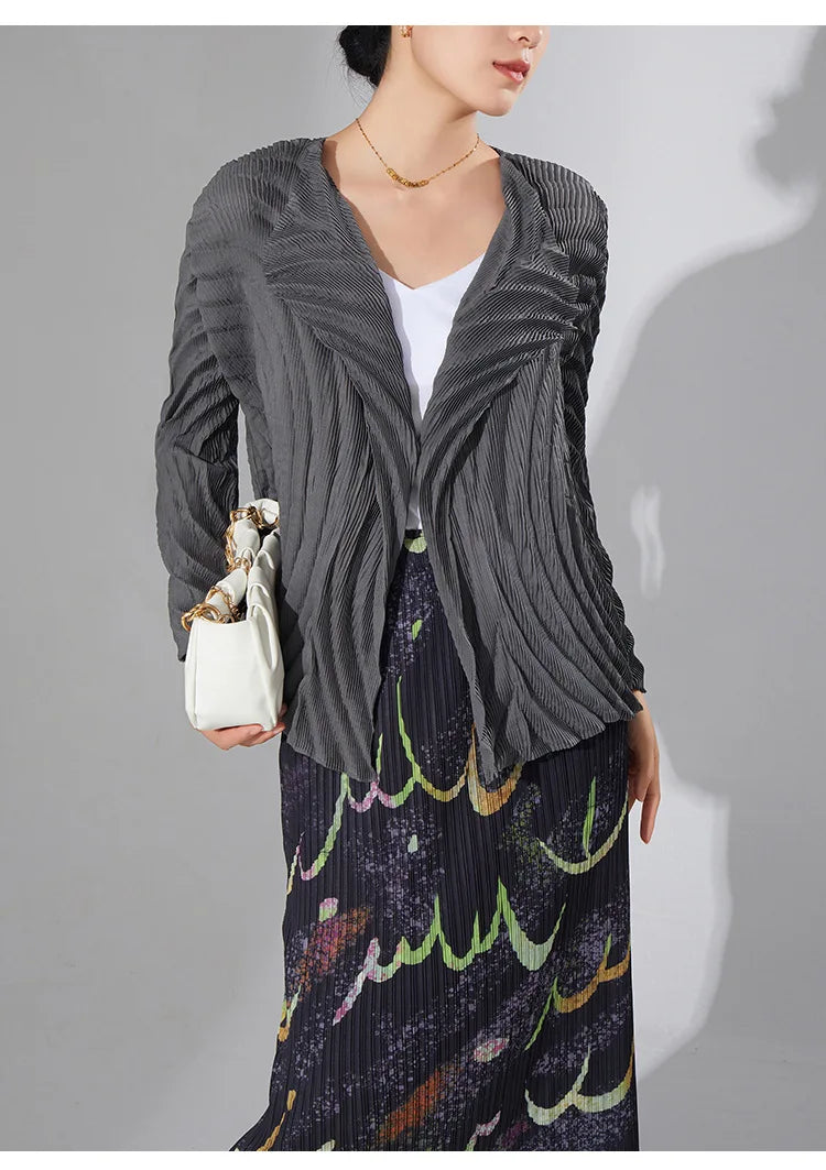 Casual Pleated Women's Coat