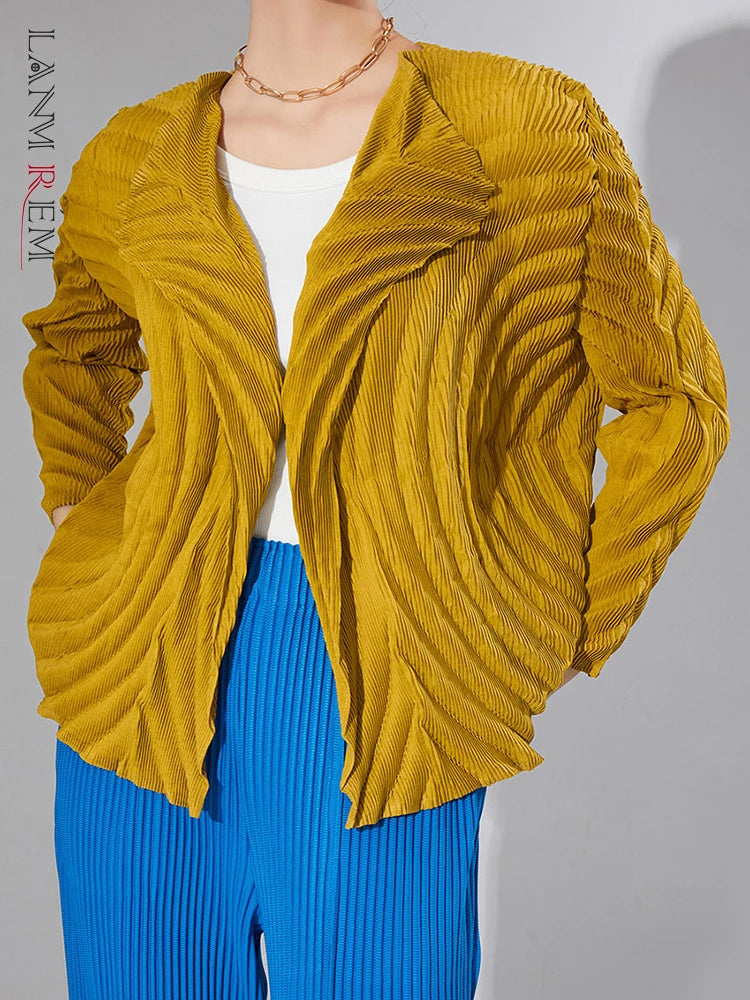 Casual Pleated Women's Coat