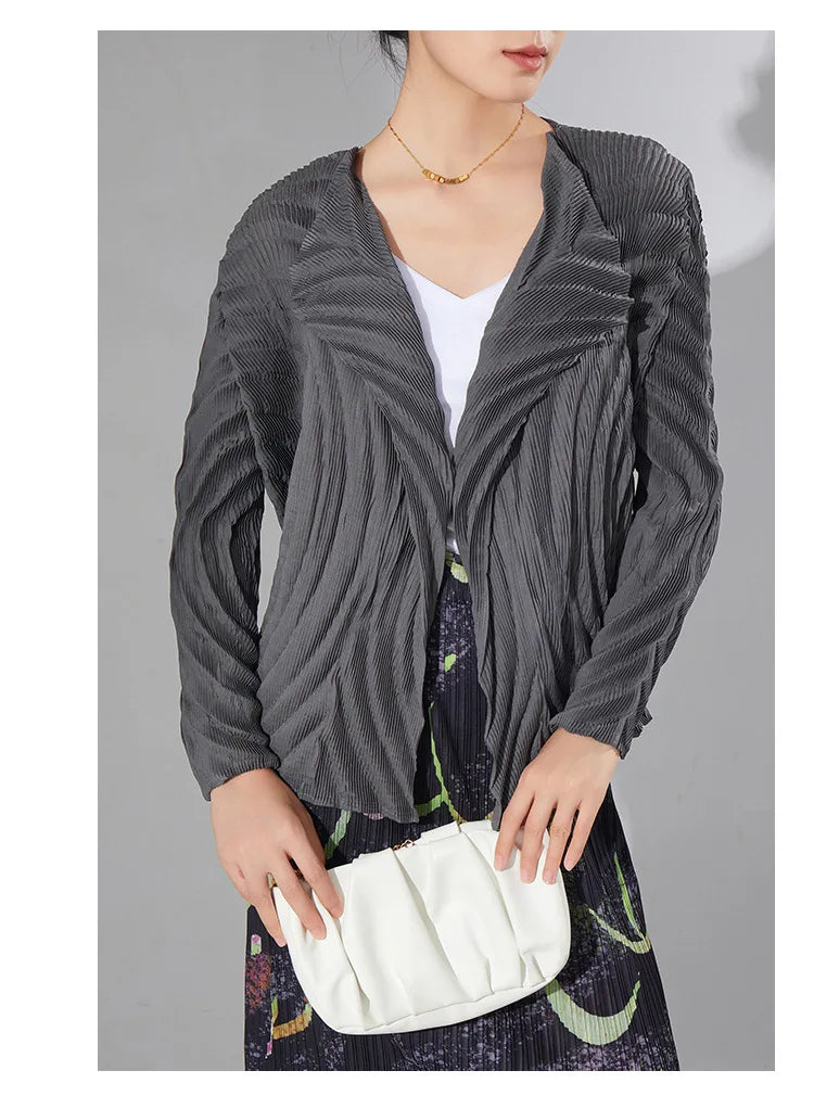 Casual Pleated Women's Coat