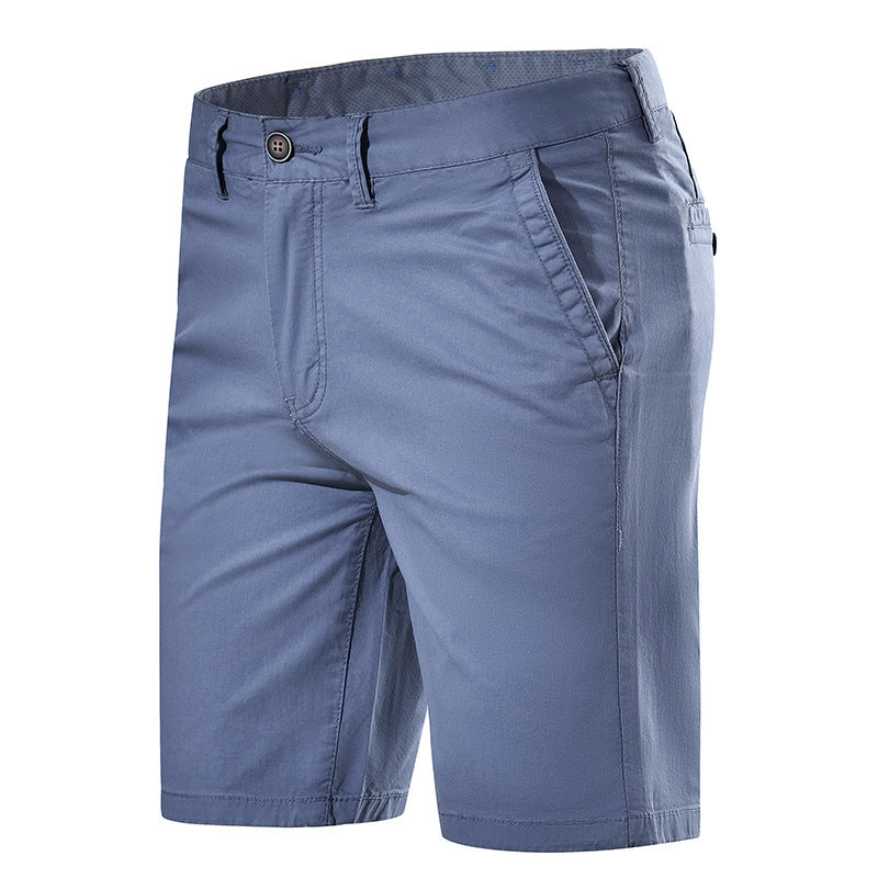 Men's Fashion Casual Mid-waist Straight Solid Color Shorts