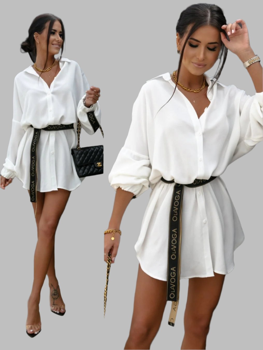 Waist Trimming Lace-Up Long Sleeve Cardigan – Single-Breasted Top