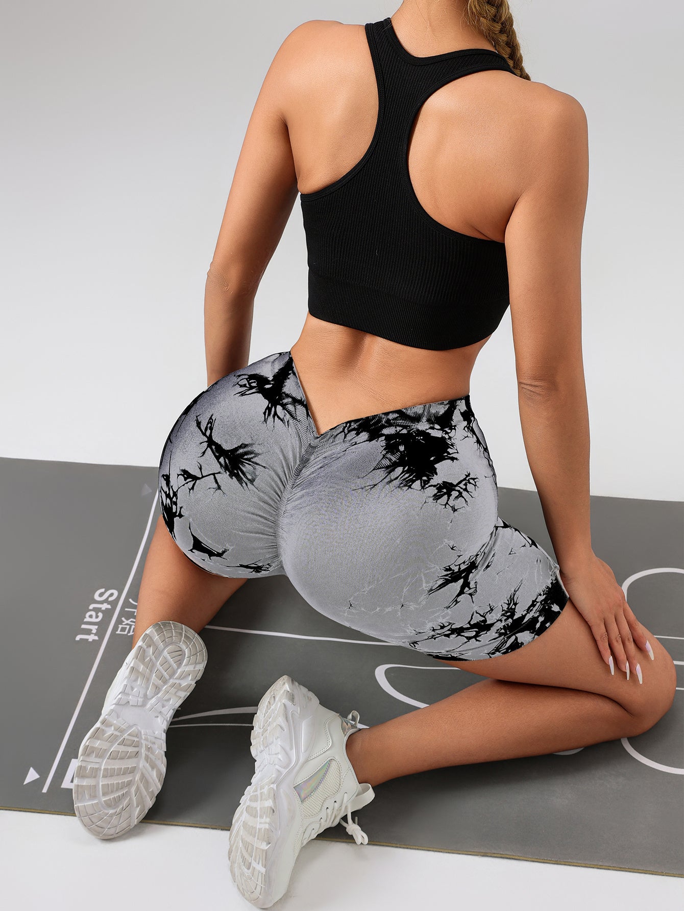 3 PACK Tie Dye Activewear Shorts