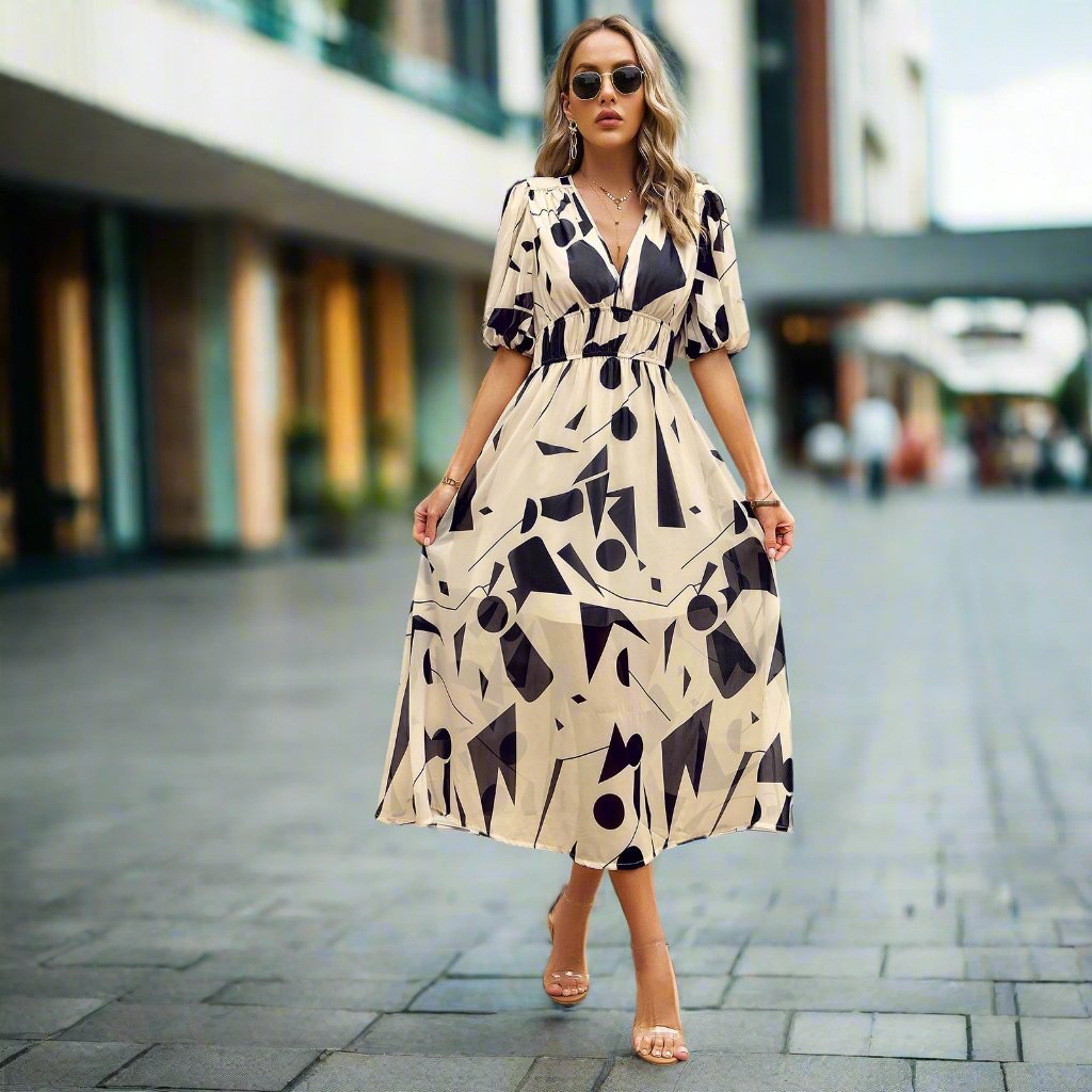 Printed Summer Maxi Dress