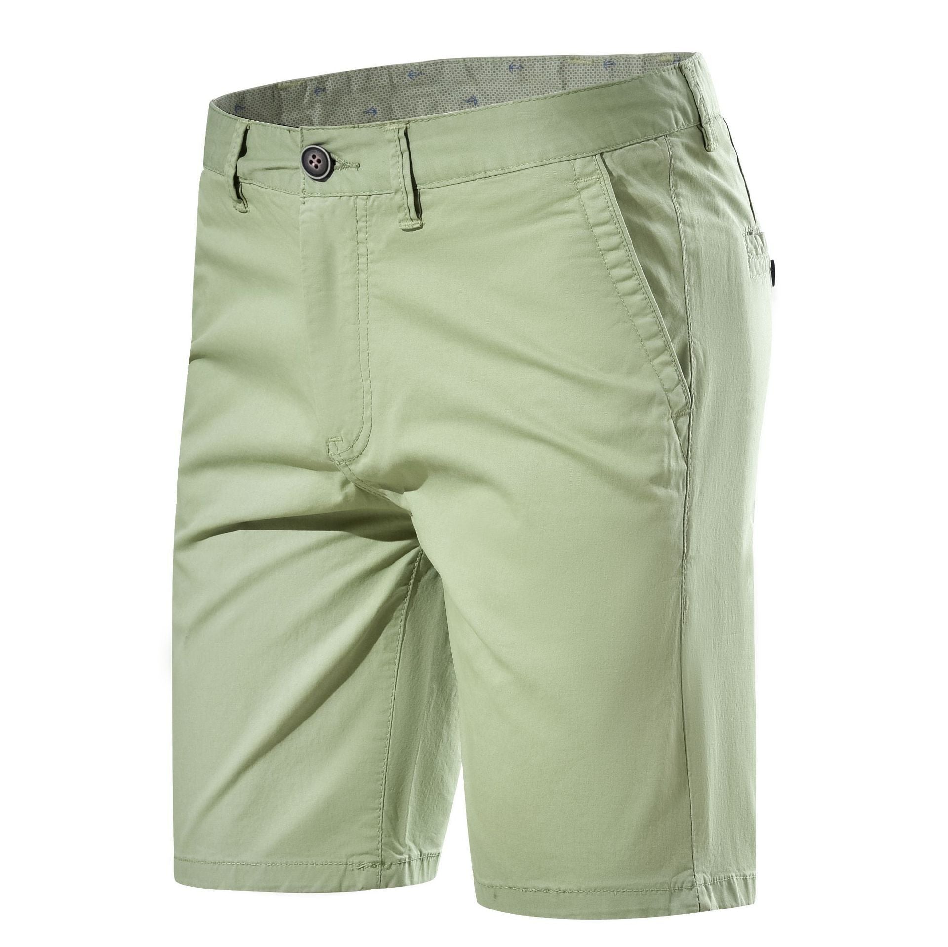 Men's Fashion Casual Mid-waist Straight Solid Color Shorts