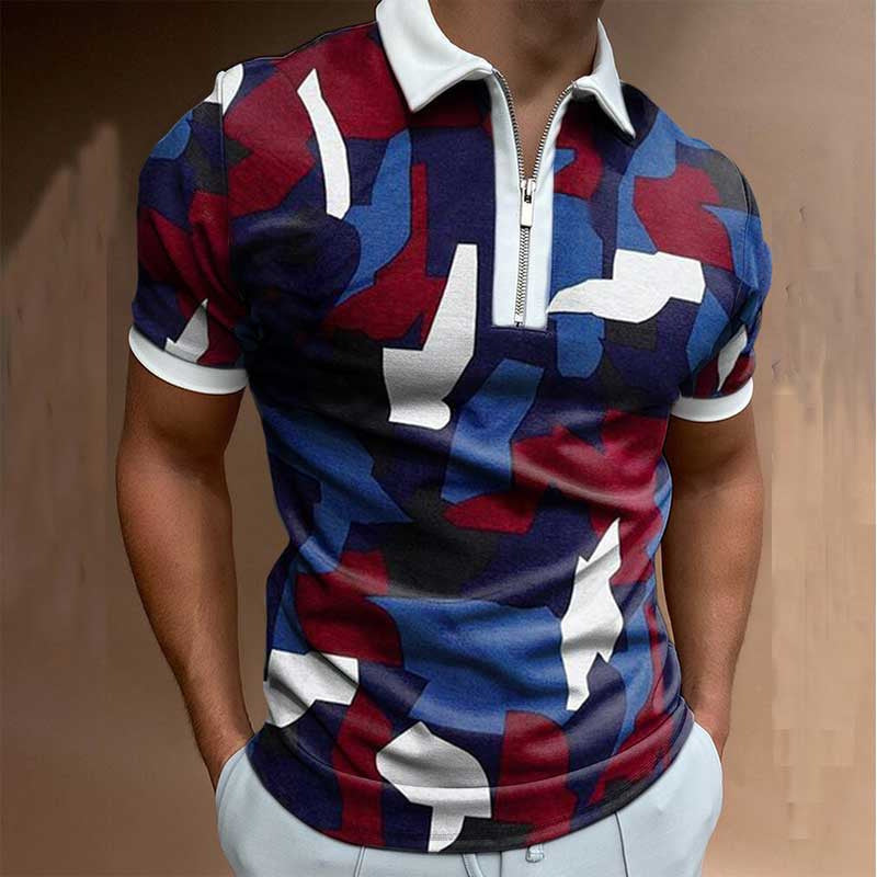 Men's Polo Shirt- Short-Sleeved