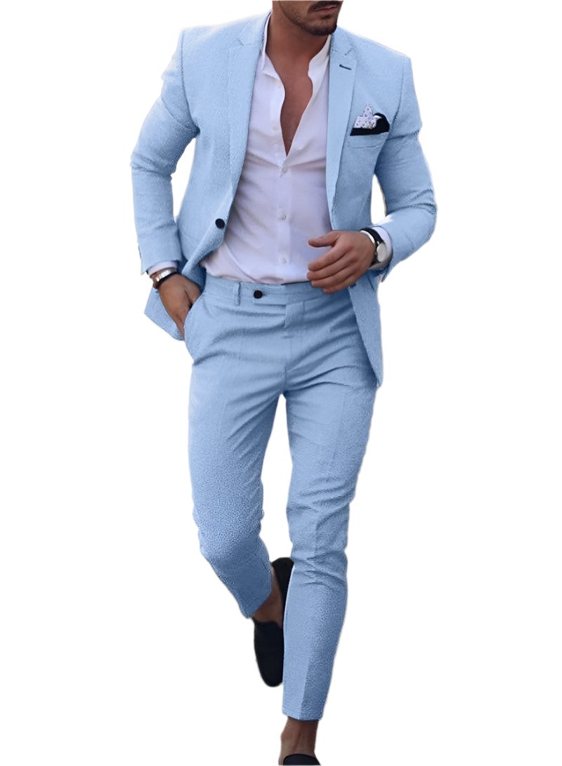 Men's Plus Size Two-piece Suit