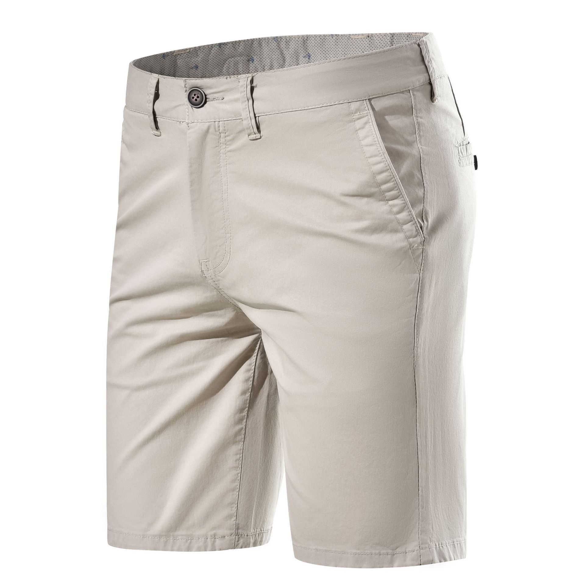 Men's Fashion Casual Mid-waist Straight Solid Color Shorts