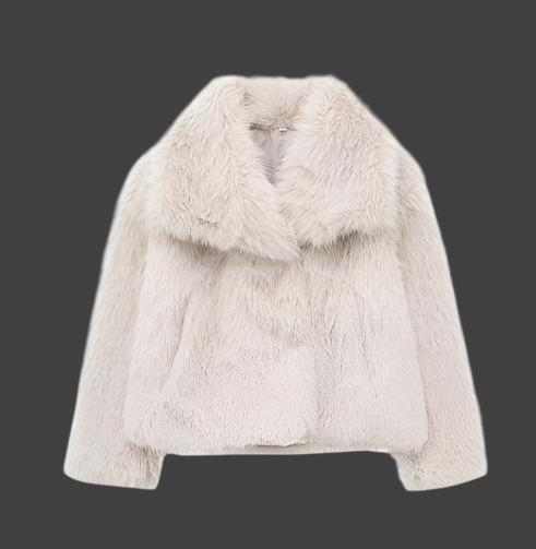 Winter Plush Thicken Lapel Coat