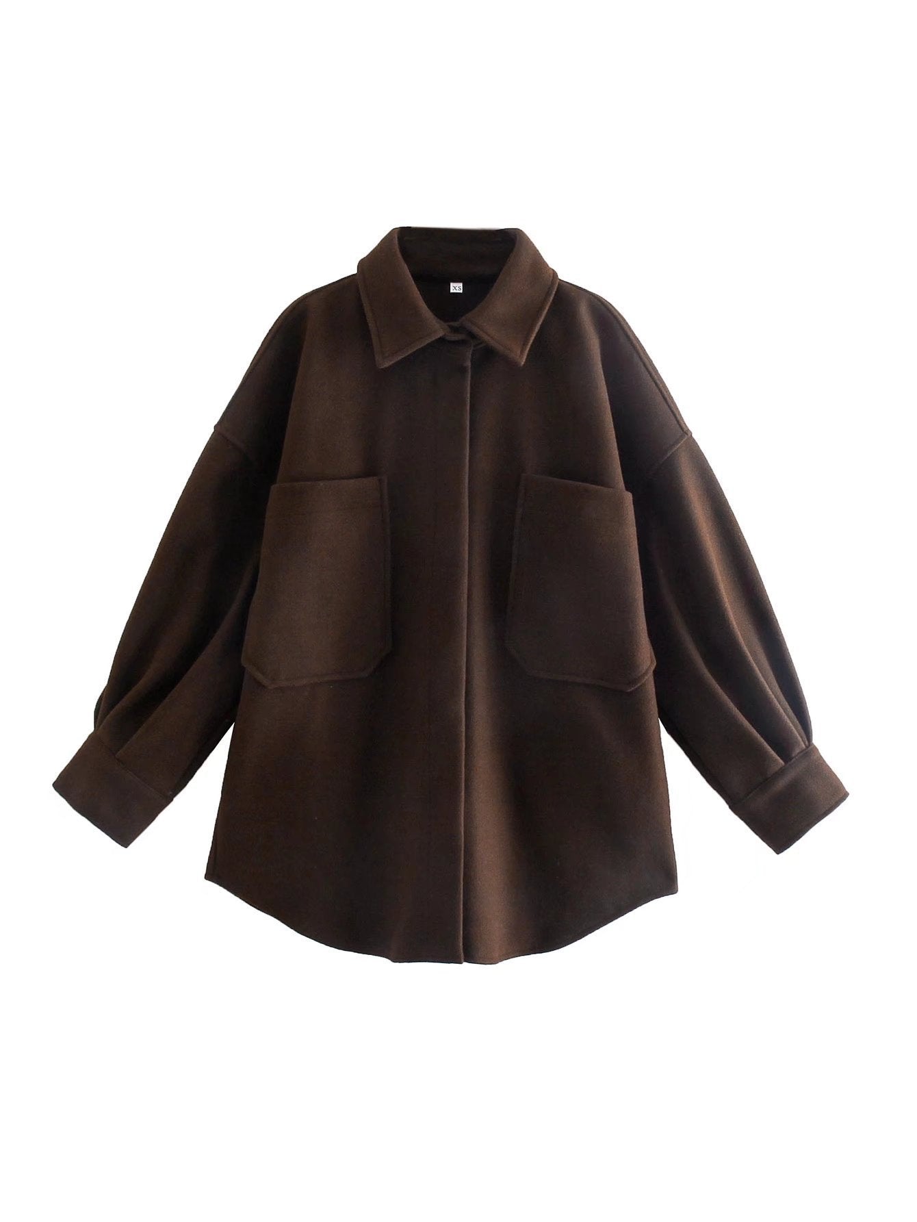 "Vintage Woolen Shirt Coat