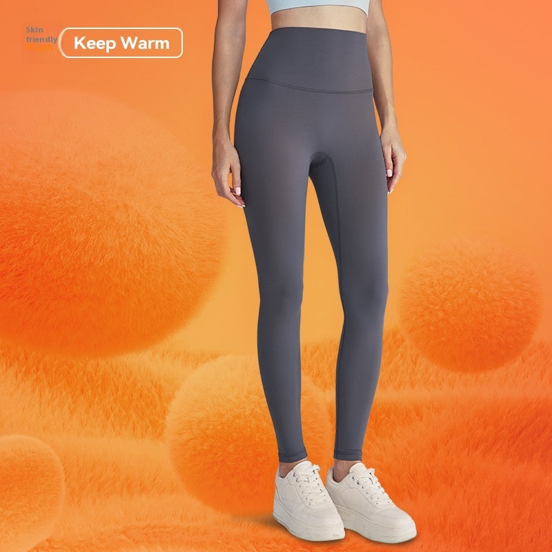 Cozy Fleece-Lined High Waist Seamless Yoga Pants