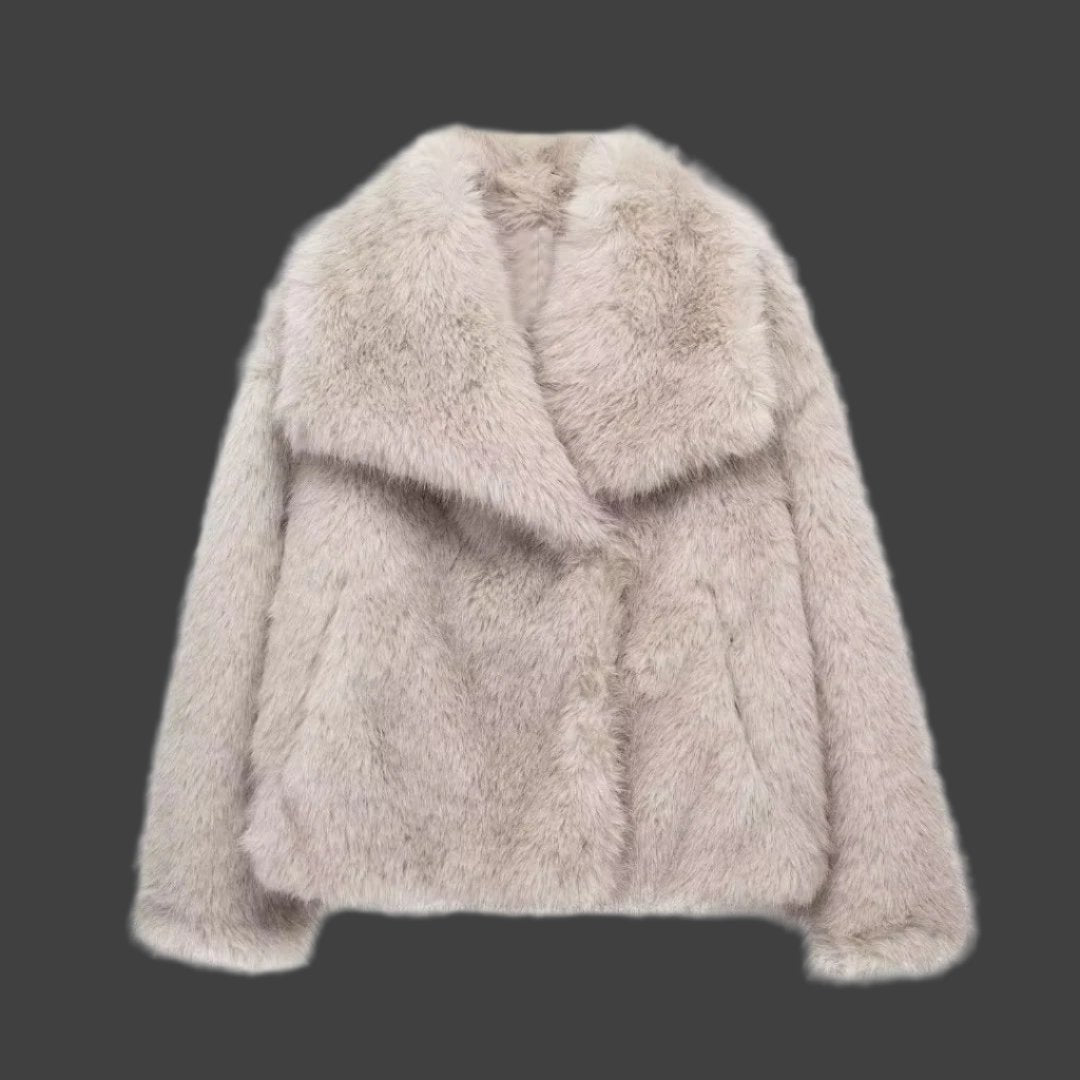 Winter Plush Thicken Lapel Coat