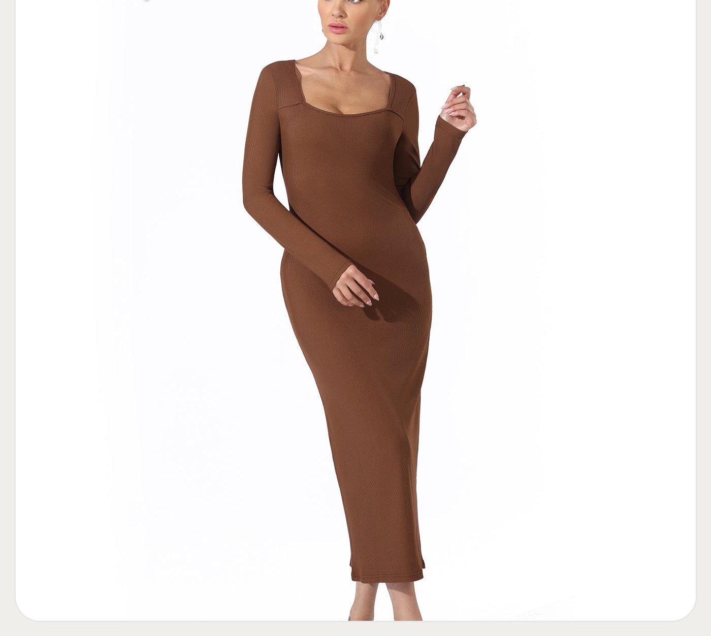 Women's Fashion Simple Solid Color Dress